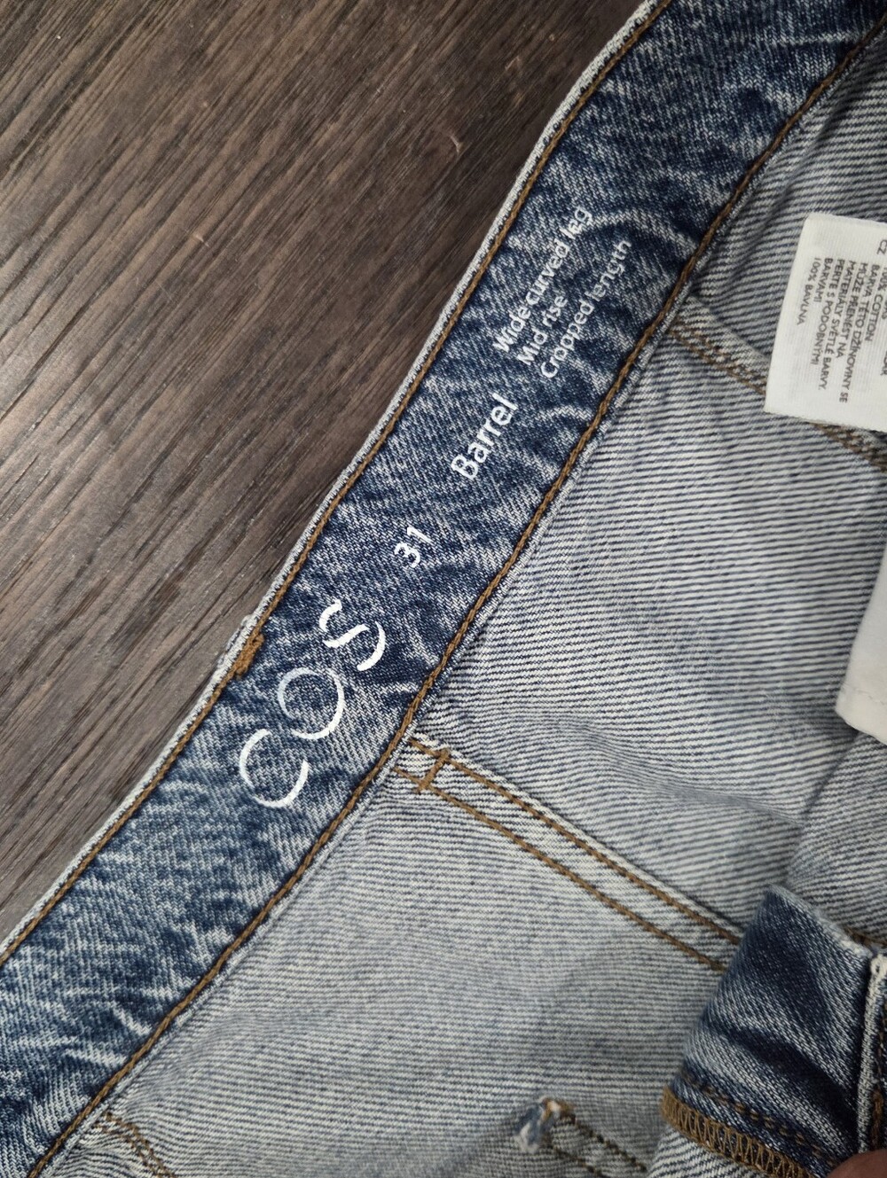 COS Light Blue Wide Leg Flare Jeans - Picture 3 of 3